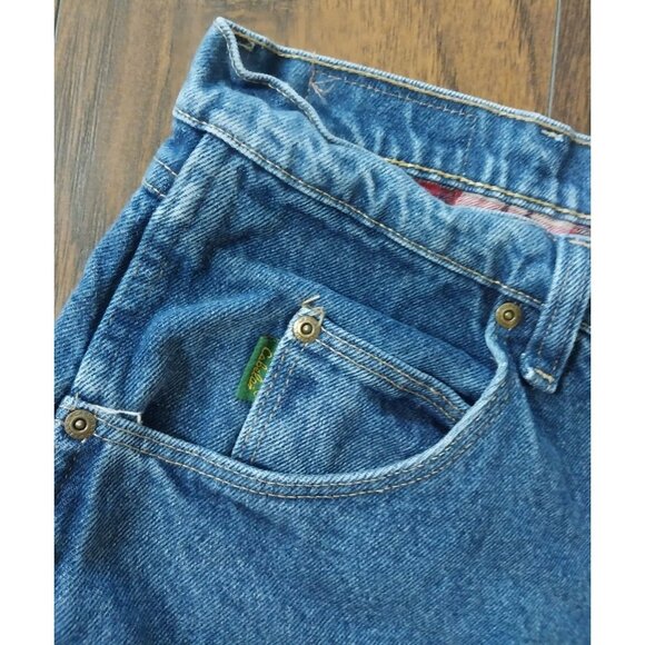 Cabela's Flannel Lined Jeans Dark Wash Straight Leg Men's Sz 36x30 - Picture 8 of 12